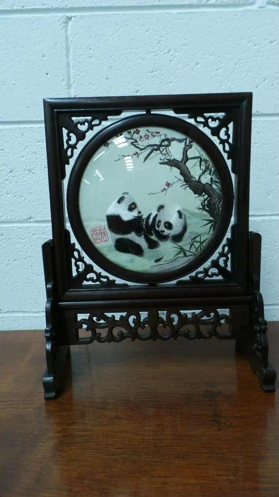 Chinese Hand Painted Silk