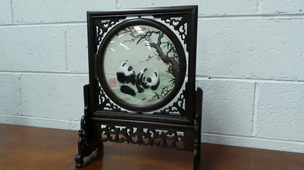 Chinese Hand Painted Silk