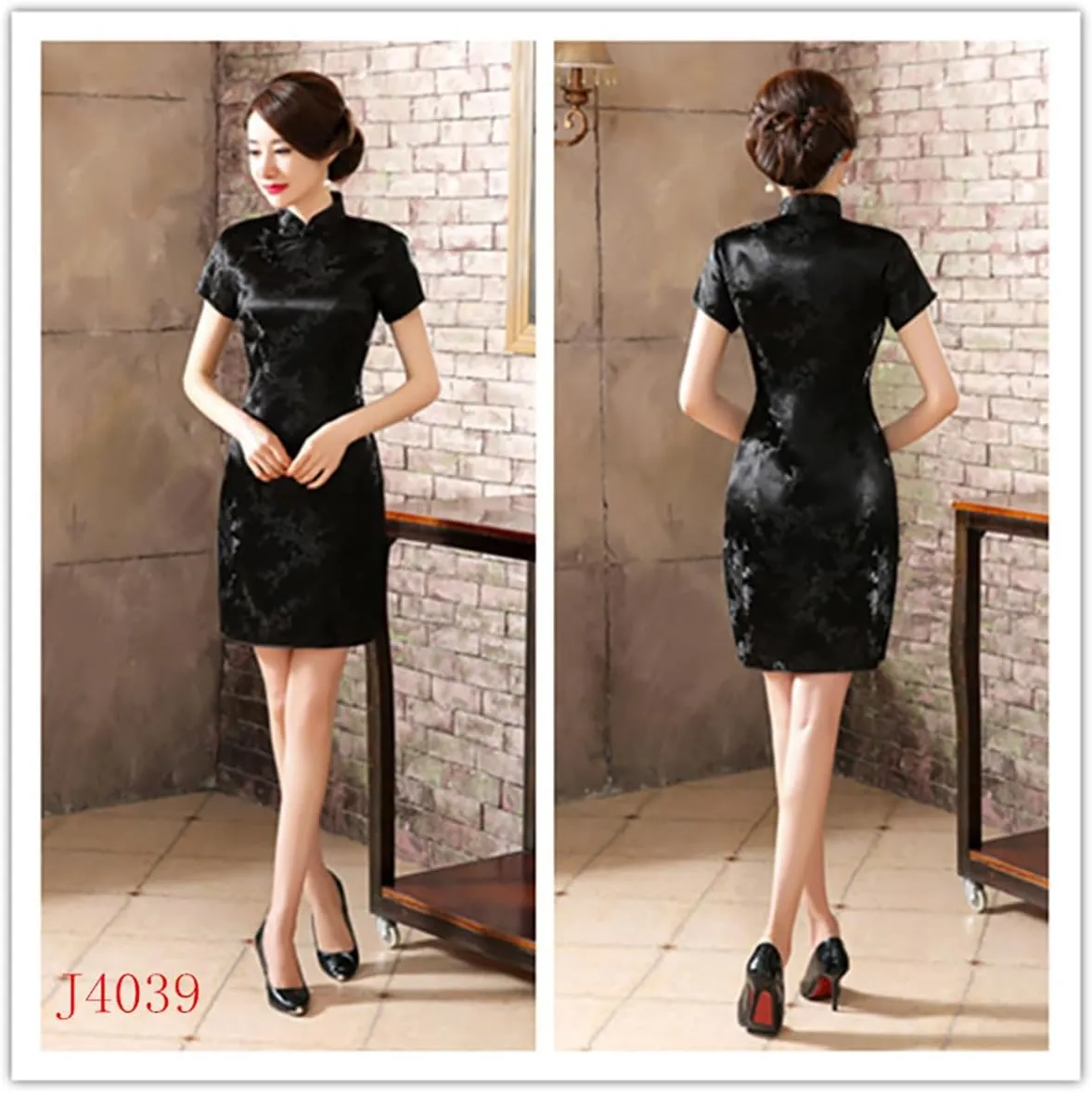 Chinese Style Dress Improves Cheongsam Temperament, Retro Long Silk Printed Daily Banquet Women's Performance Clothing
