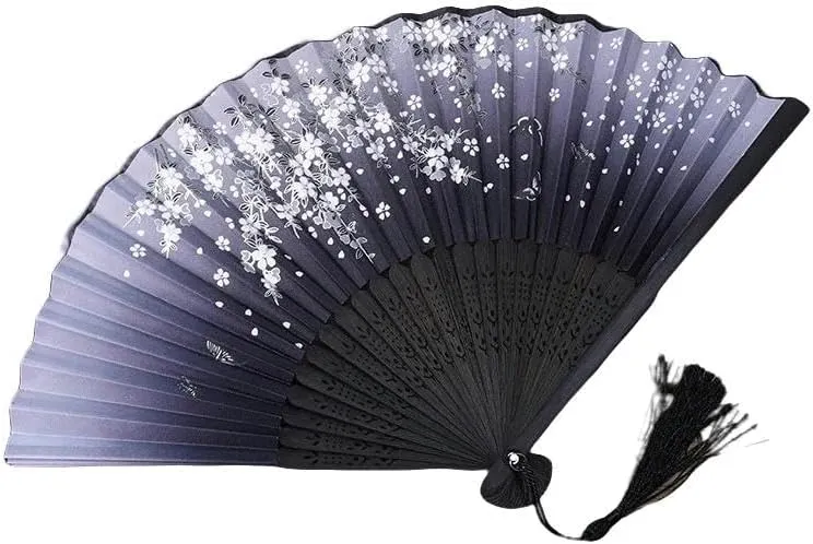 Chinese style hand fan Folding Fan Crafts Gifts Home Decoration Dance Hand Fan Room Decoration Ventilation Fan-10