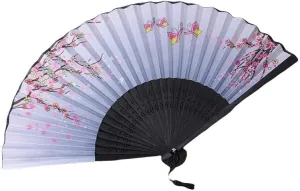 Chinese style hand fan Folding Fan Crafts Gifts Home Decoration Dance Hand Fan Room Decoration Ventilation Fan-11