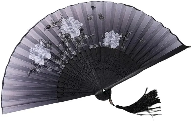 Chinese style hand fan Folding Fan Crafts Gifts Home Decoration Dance Hand Fan Room Decoration Ventilation Fan-14