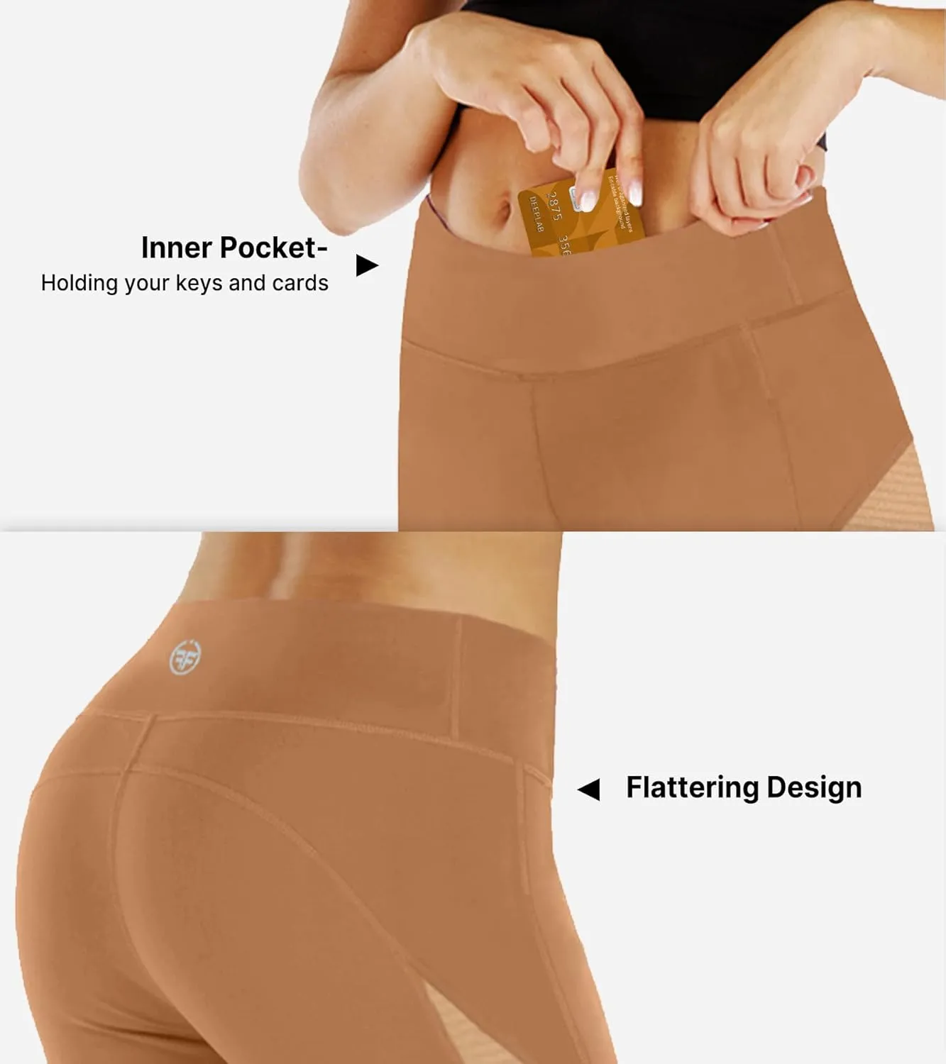 ChinFun Women's Riding Tights High Rise Pull-On Knee Patch Grip Ventilated Active Equestrian Pants Schooling Riding Breeches