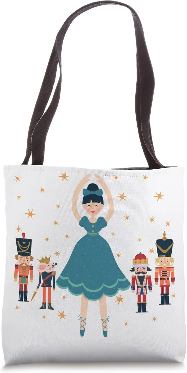 Christmas Ballet Clara Mouse King Princess Nutcracker Tote Bag