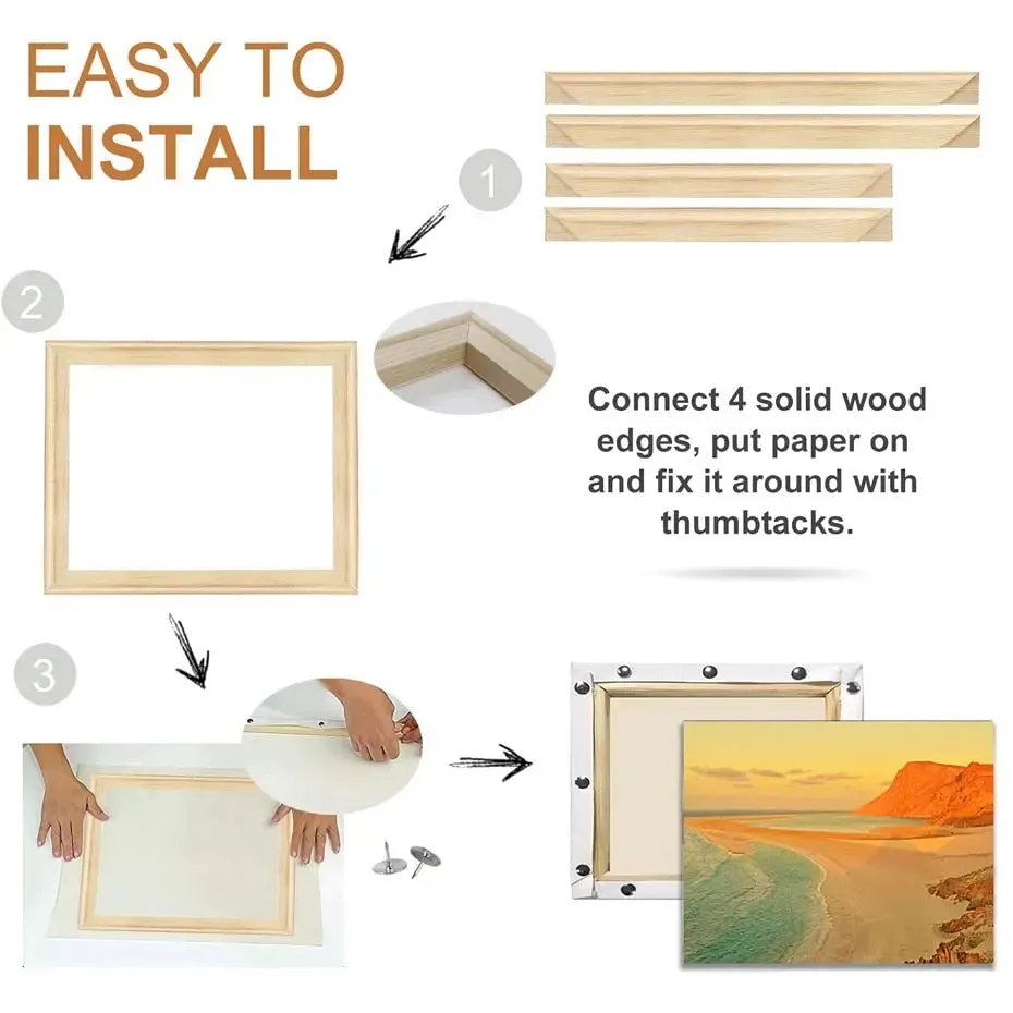 Châssis pour toile murale canvas