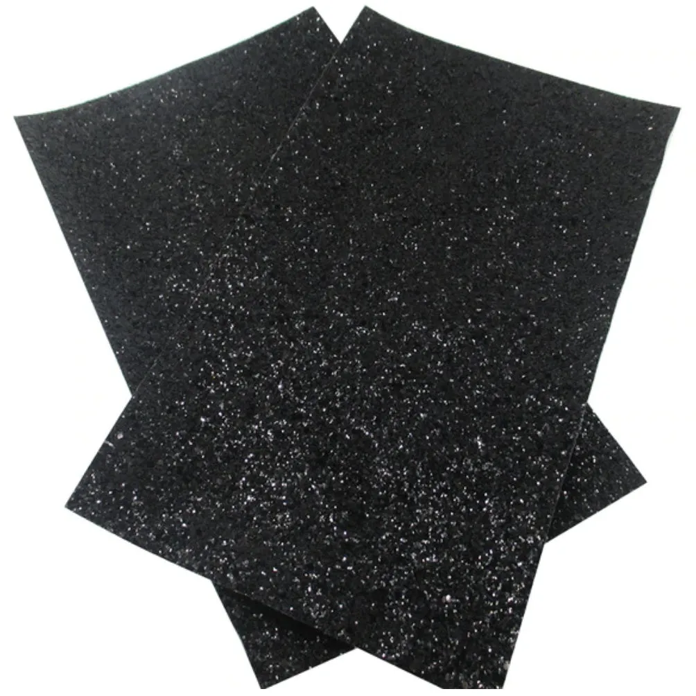 Chunky Glitter Faux Leather Sheet