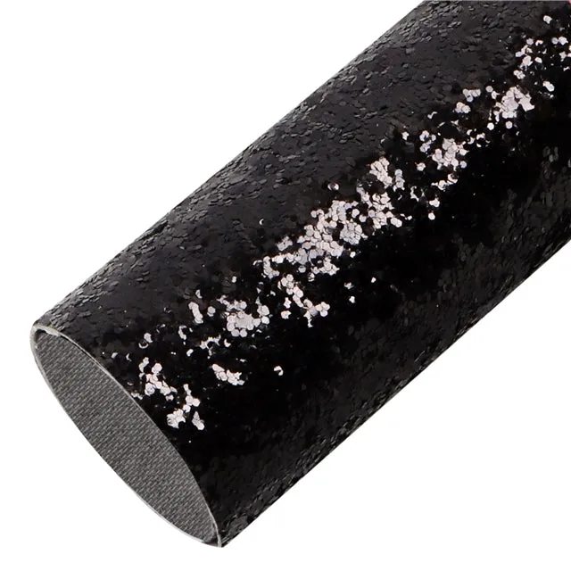 Chunky Glitter Faux Leather Sheet
