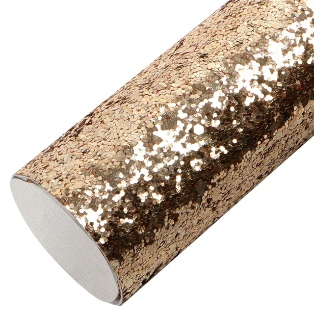 Chunky Glitter Faux Leather Sheet