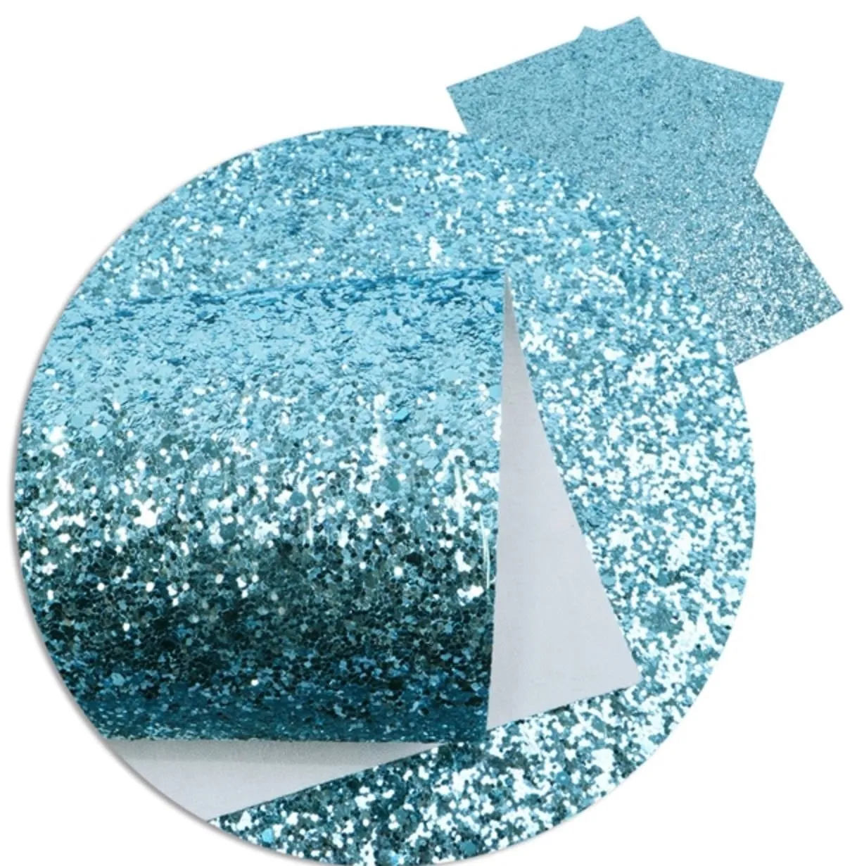 Chunky Glitter Faux Leather Sheet