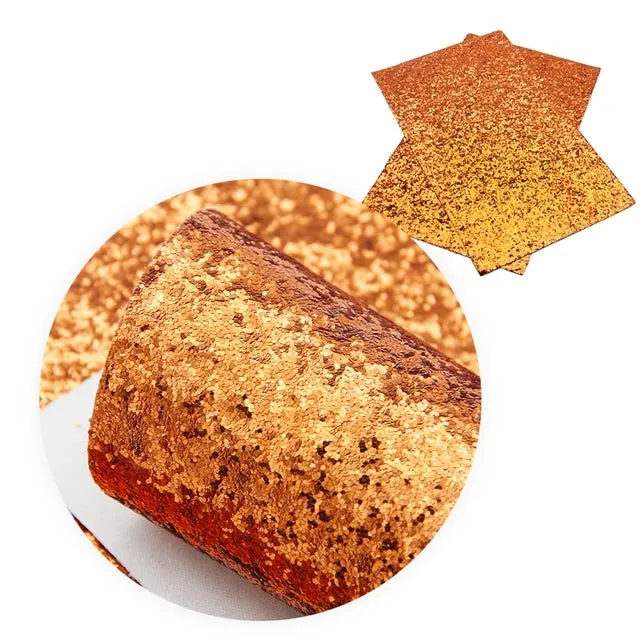 Chunky Glitter Faux Leather Sheet