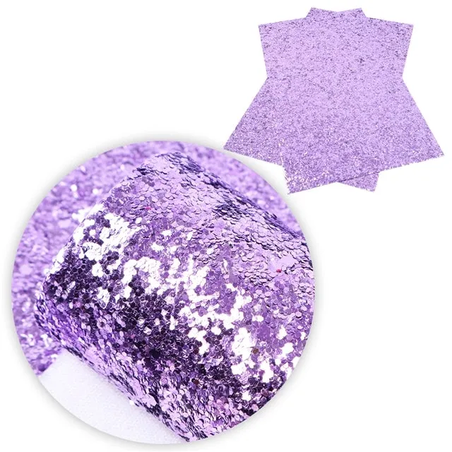 Chunky Glitter Faux Leather Sheet