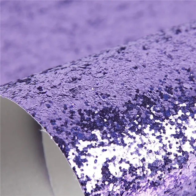 Chunky Glitter Faux Leather Sheet