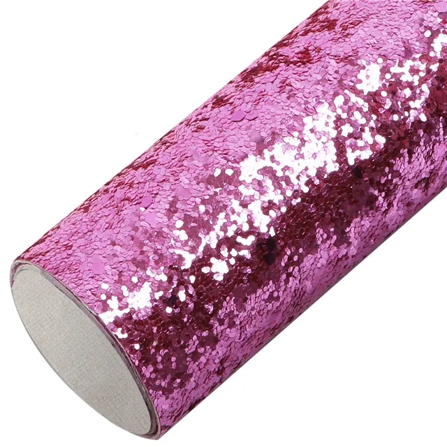 Chunky Glitter Faux Leather Sheet
