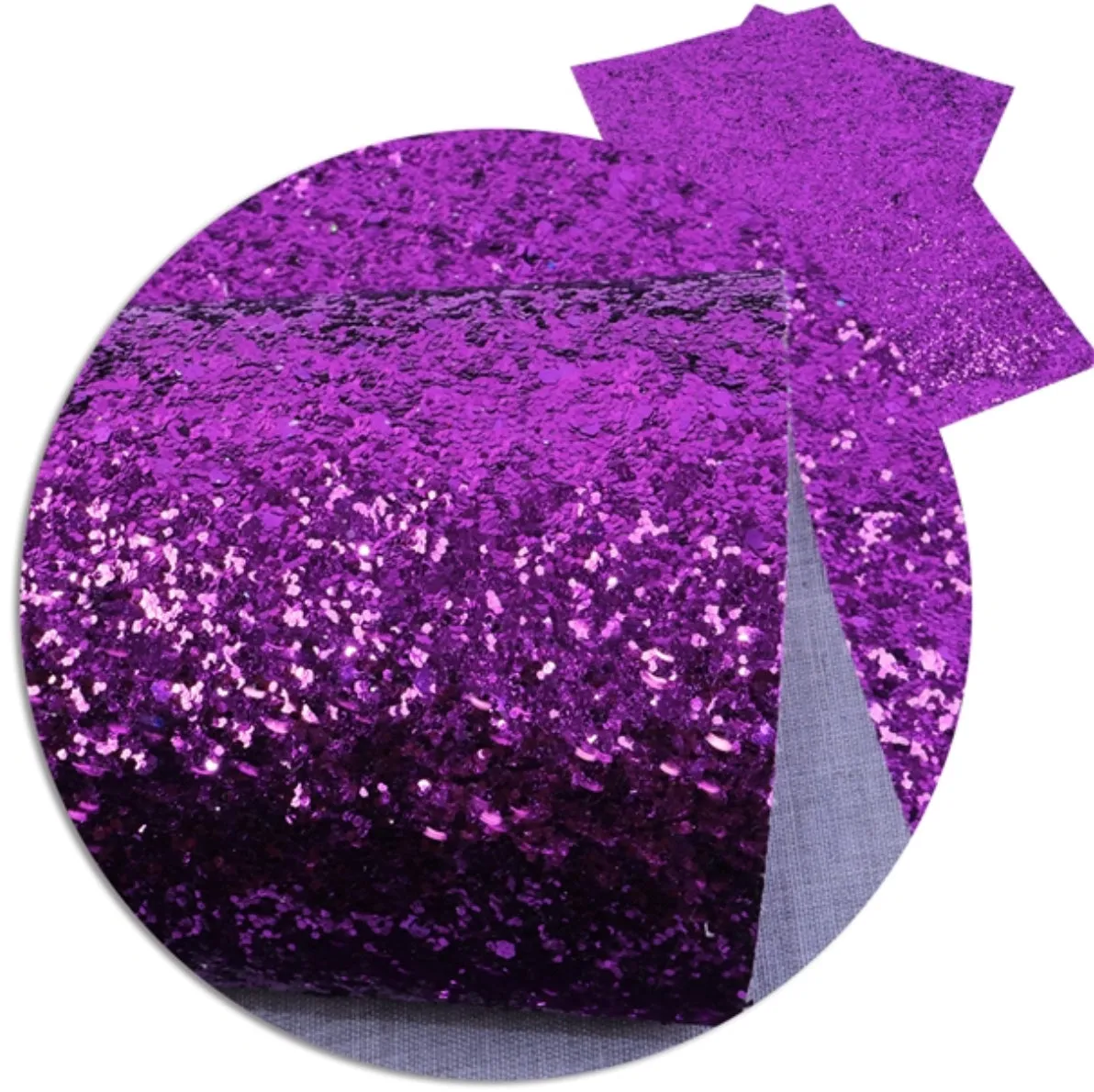 Chunky Glitter Faux Leather Sheet