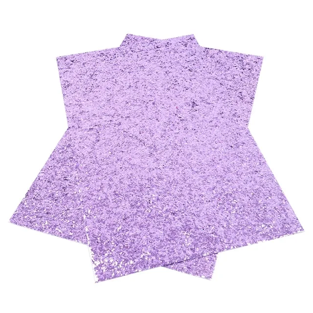 Chunky Glitter Faux Leather Sheet