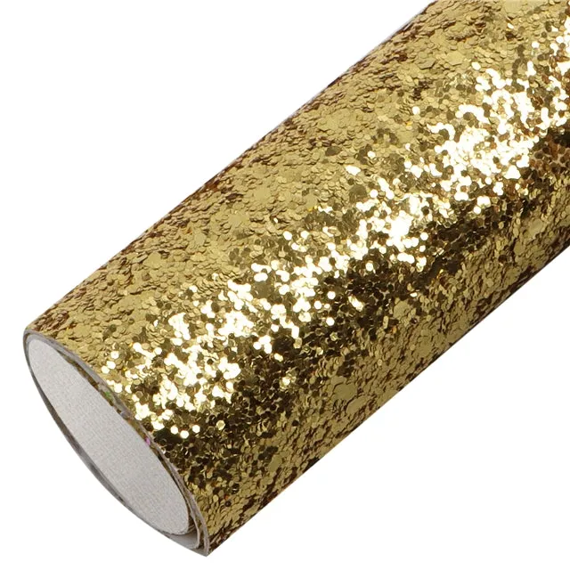 Chunky Glitter Faux Leather Sheet