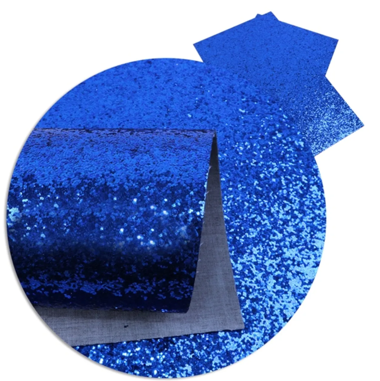 Chunky Glitter Faux Leather Sheet