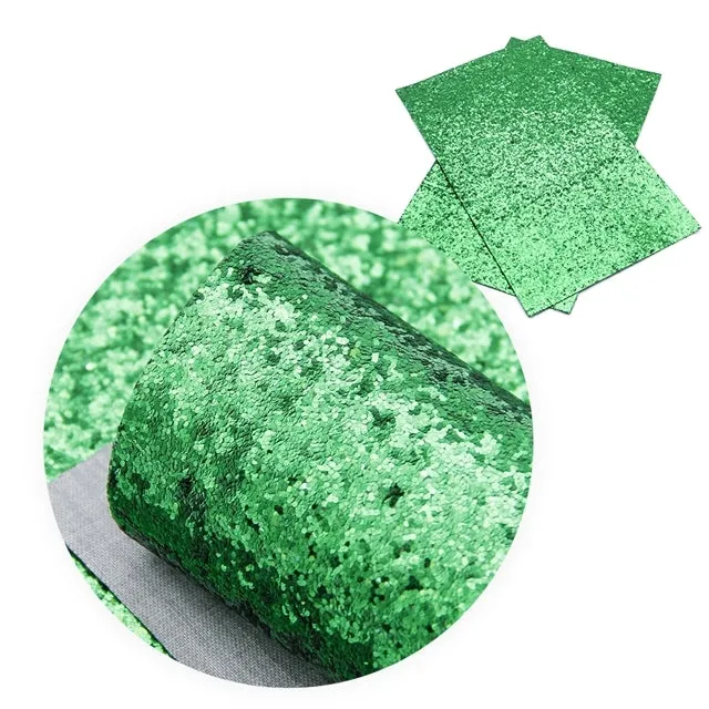 Chunky Glitter Faux Leather Sheet
