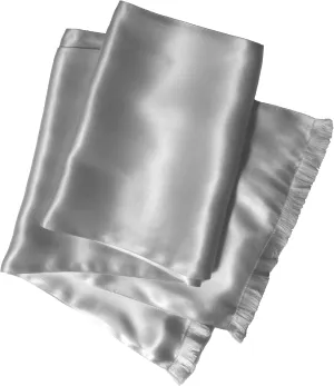 Classic Silk Aviator Scarf for Men - Double Layered 100% Satin Silk