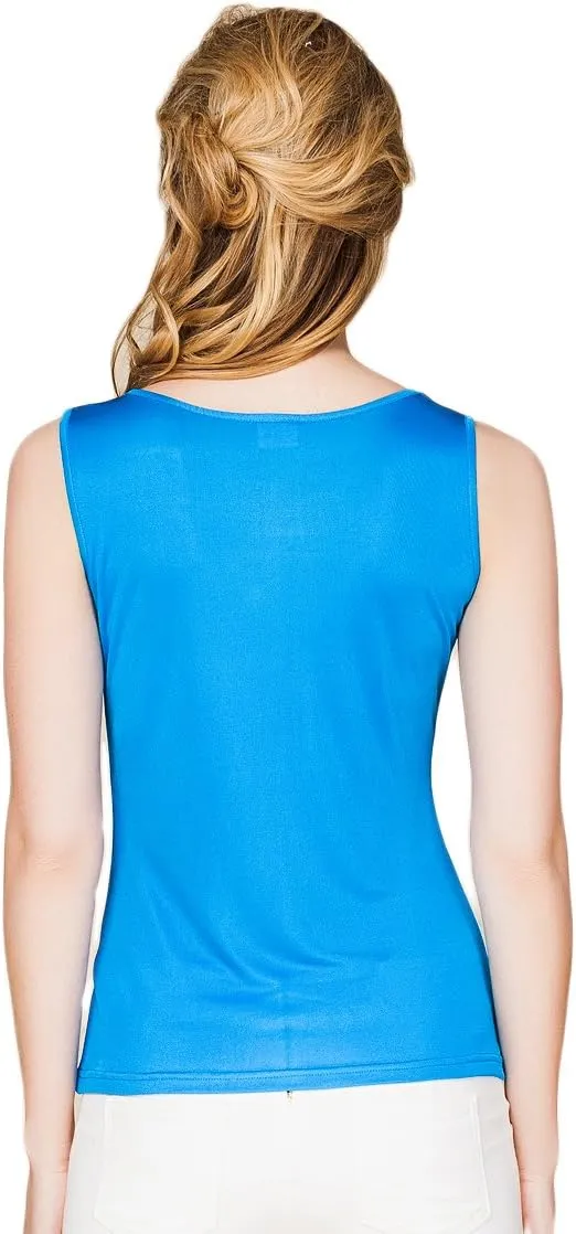 CLC Women's Mulberry Silk Camisole Sleeveless Shirt Tank Tops Double Knit