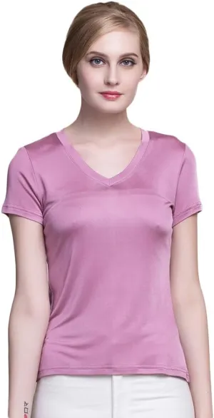 CLC Women's Mulberry Silk Camisole V-Neck T-Shirt Tank Tops