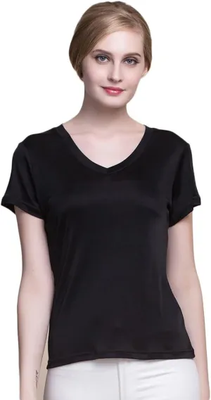 CLC Women's Mulberry Silk Camisole V-Neck T-Shirt Tank Tops
