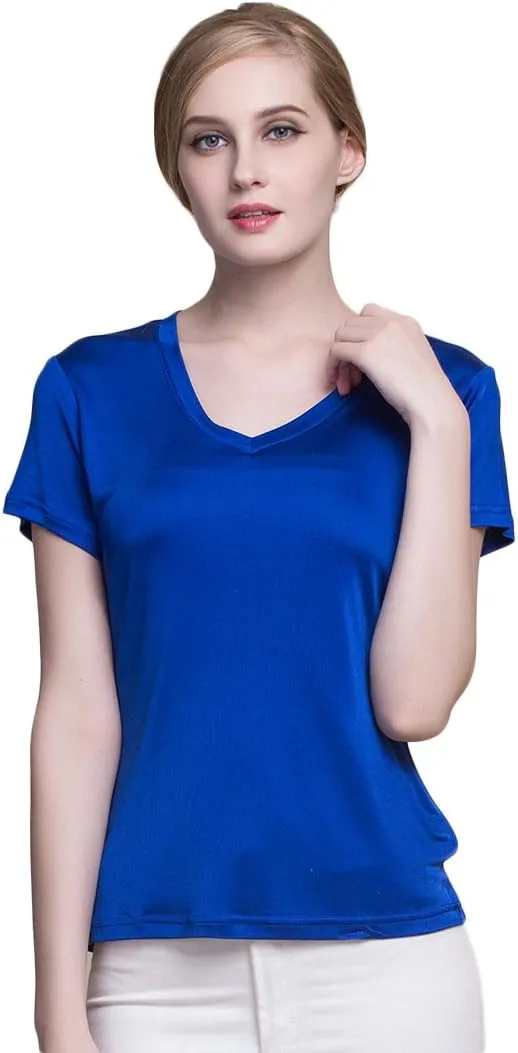 CLC Women's Mulberry Silk Camisole V-Neck T-Shirt Tank Tops