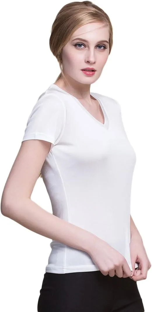 CLC Women's Mulberry Silk Camisole V-Neck T-Shirt Tank Tops