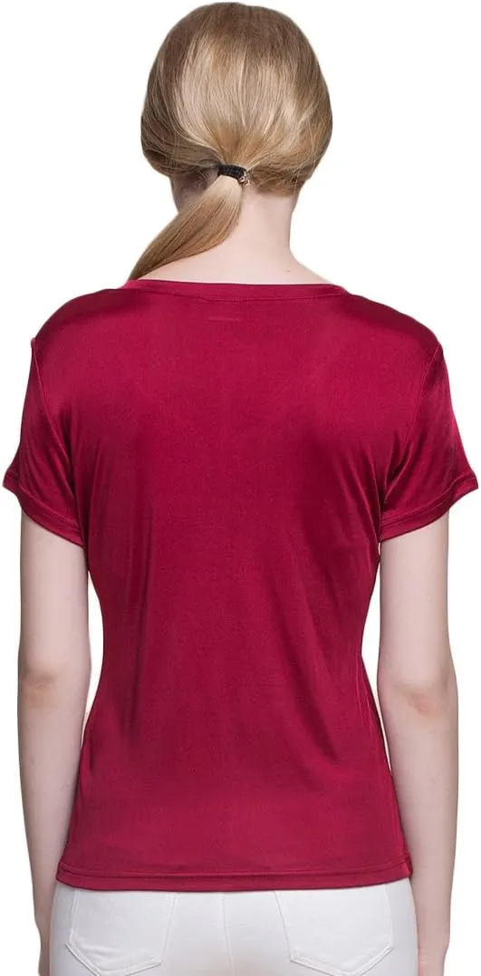 CLC Women's Mulberry Silk Camisole V-Neck T-Shirt Tank Tops