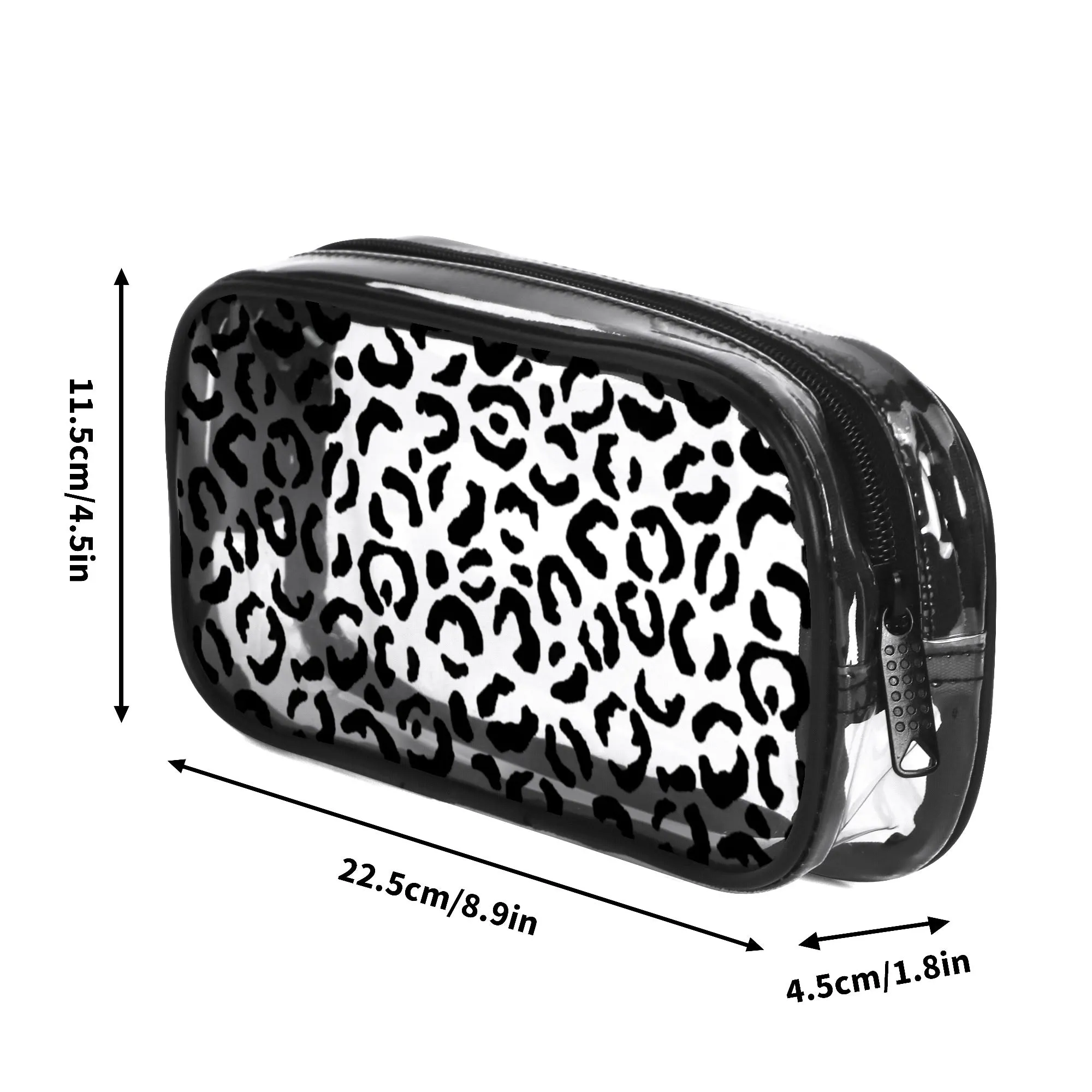 Clear Animal Print Pencil Case