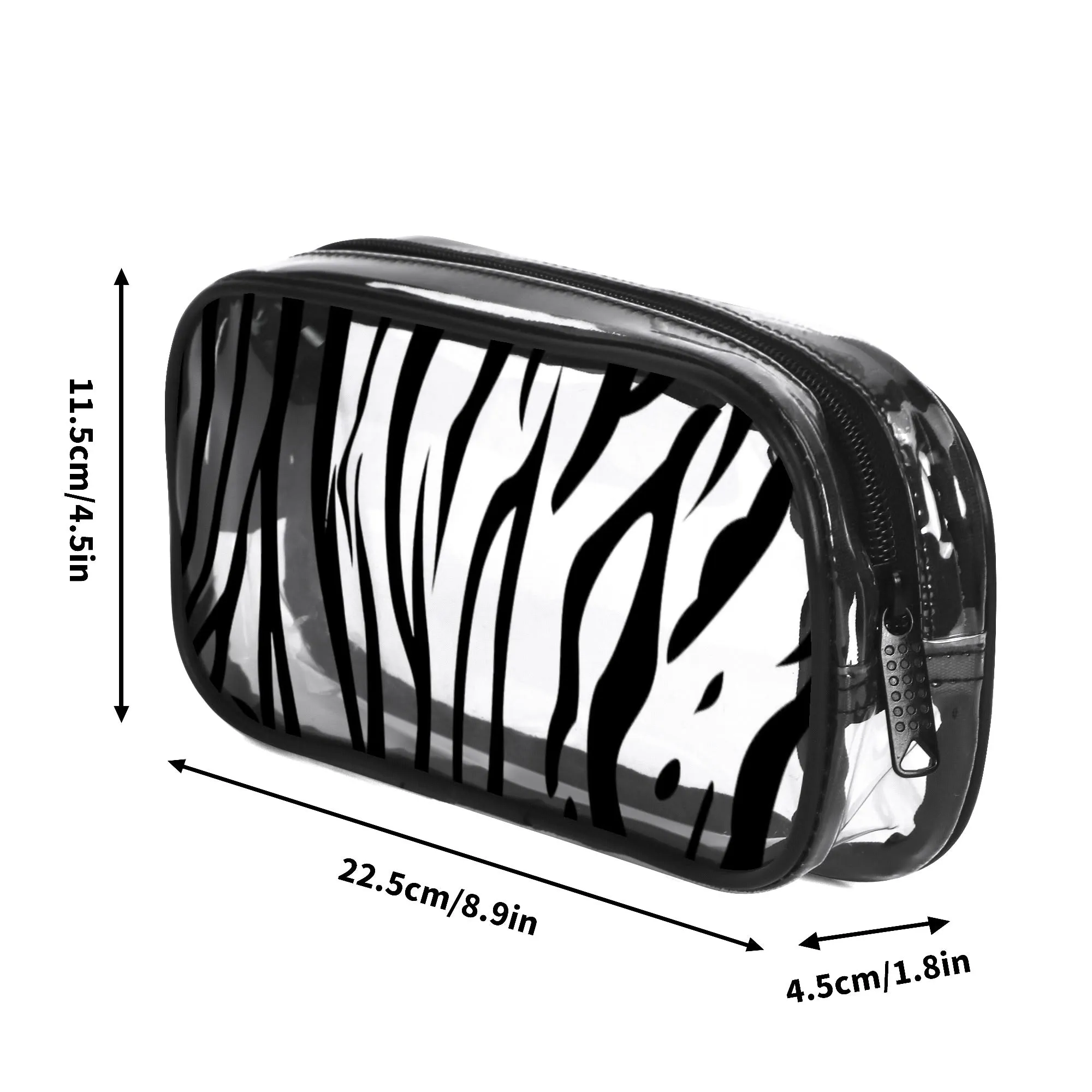 Clear Animal Print Pencil Case
