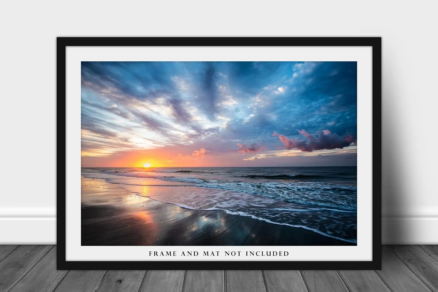 Coastal Photography Print (Not Framed) Picture of Scenic Sunrise Over Beach at Hilton Head Island South Carolina Ocean Wall Art Beach House Decor (24" x 36")