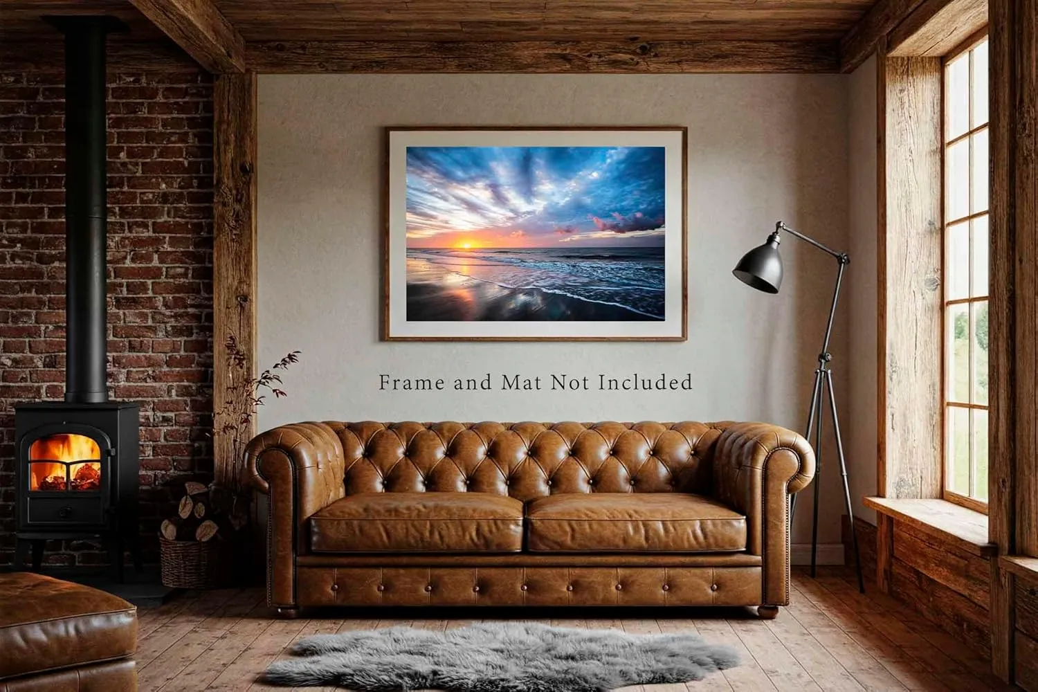 Coastal Photography Print (Not Framed) Picture of Scenic Sunrise Over Beach at Hilton Head Island South Carolina Ocean Wall Art Beach House Decor (24" x 36")