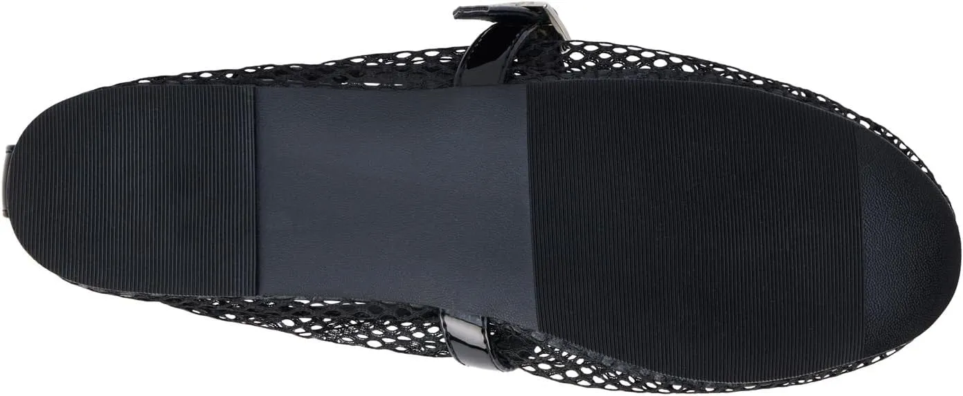Coconuts by Matisse Womens Nolita Perforated Mary Jane Ballet Flats Casual - Black