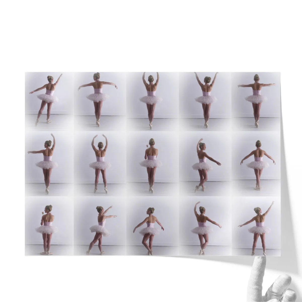 Collage Of Young Female Ballerina - Canvas Print Wall Art