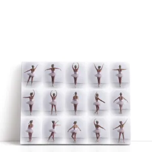 Collage Of Young Female Ballerina - Canvas Print Wall Art