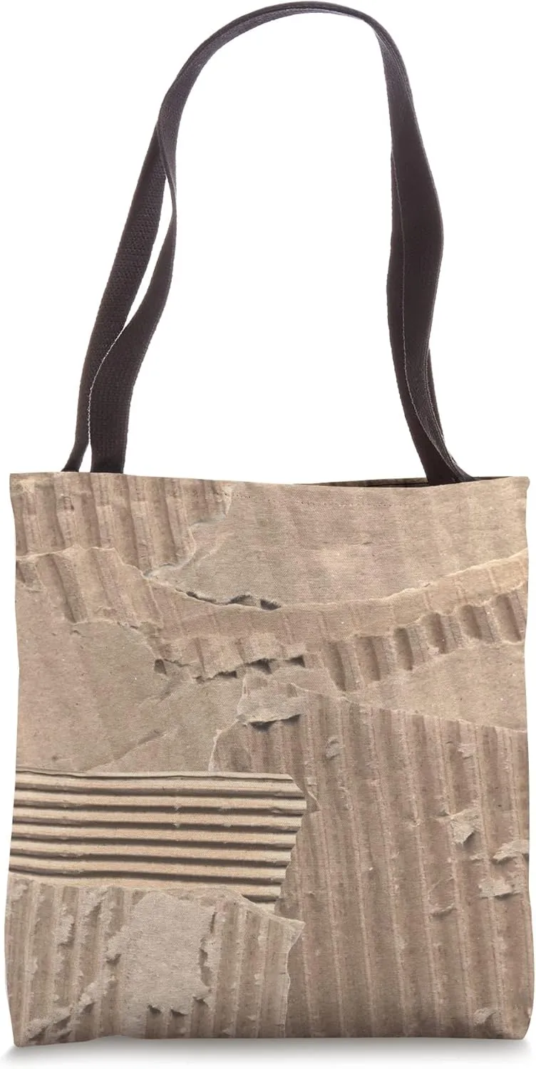 Collage Ripped Cardboard Box Tote Bag