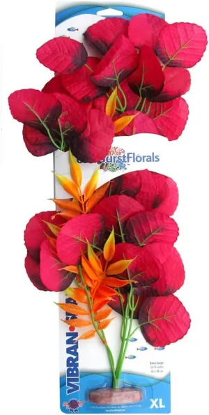 ColorBurstFlorals Broad Lily Leaf XLarge Silk Aquarium Plant