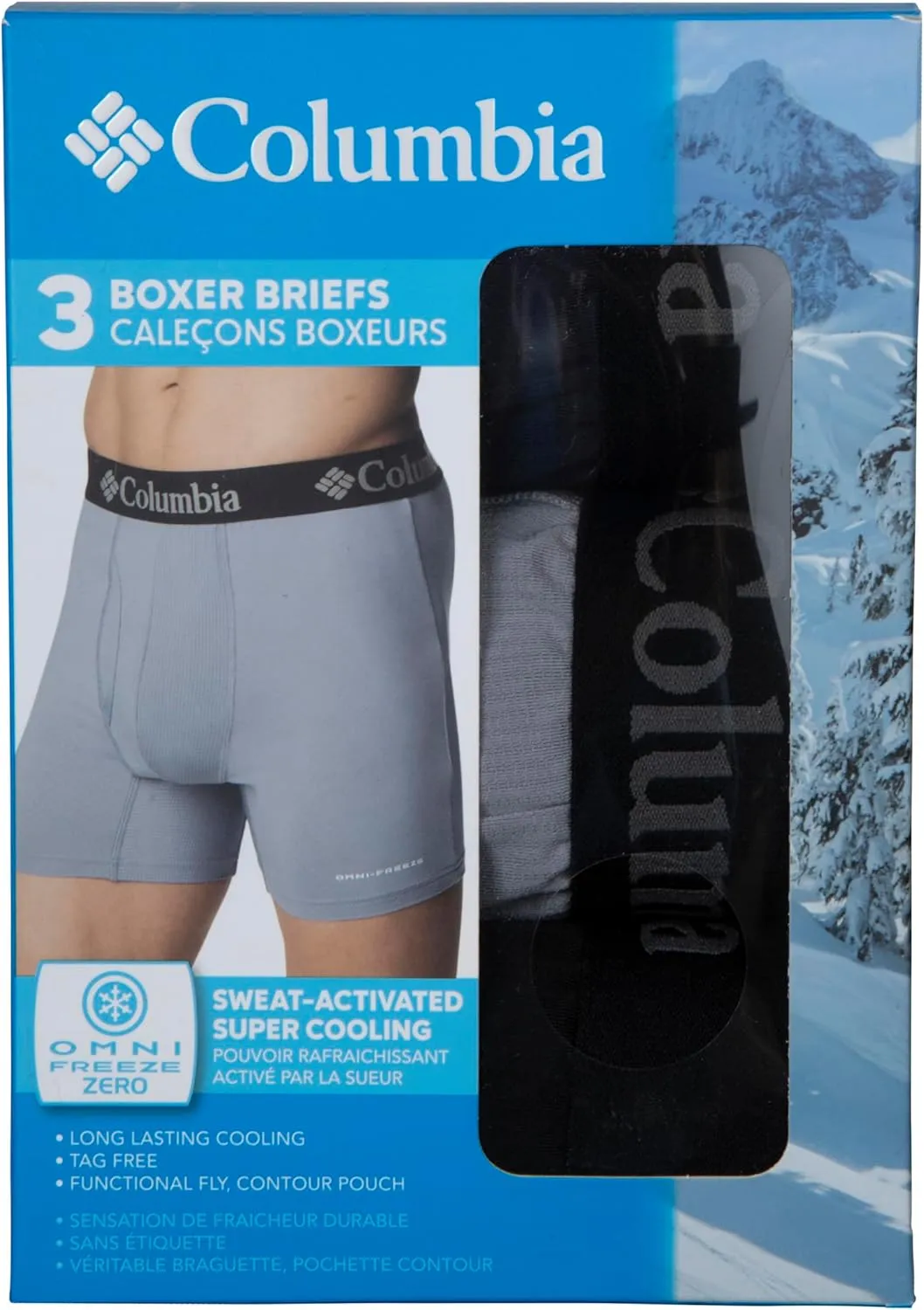 Columbia Men's Omni Freeze Zero Boxer Brief 3-Pack