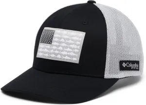 Columbia Unisex Adult PFG Fish Flag Mesh Ball Cap High Crown