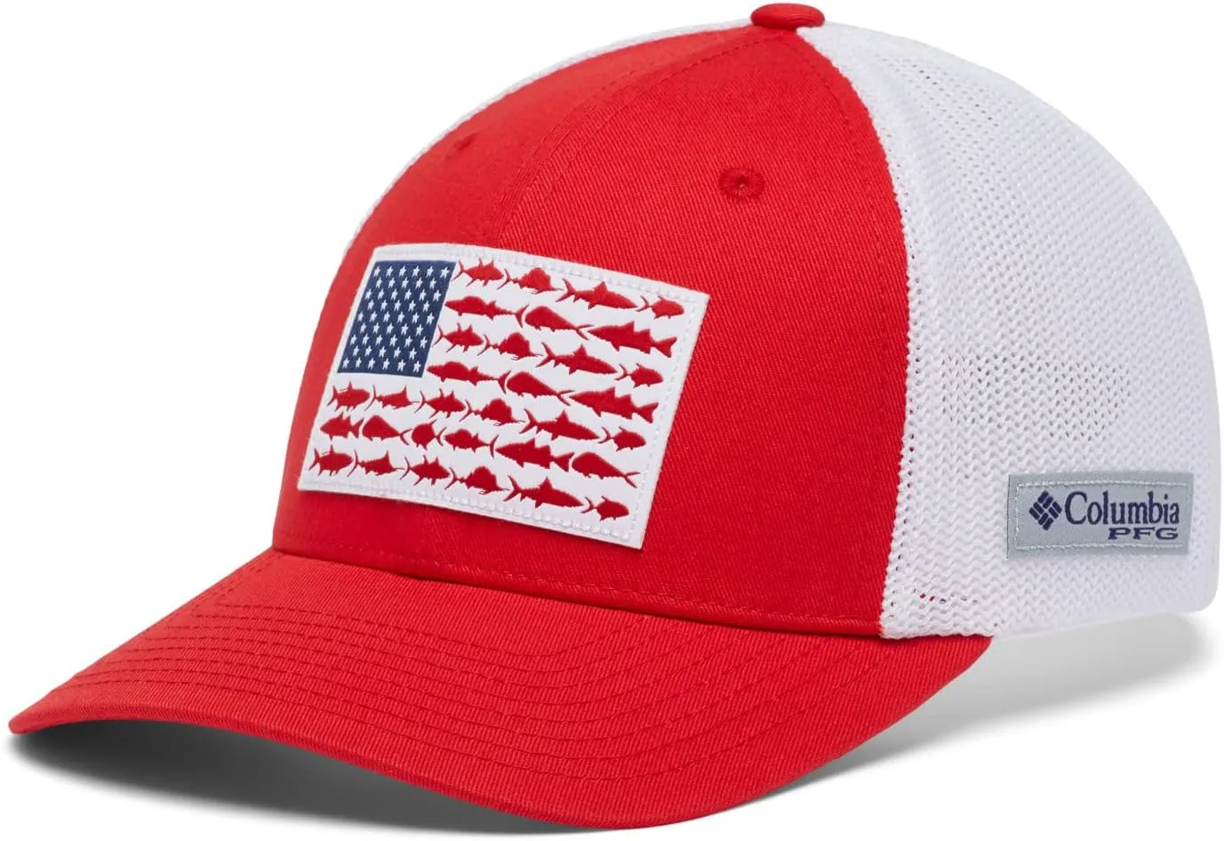 Columbia Unisex Adult PFG Fish Flag Mesh Ball Cap