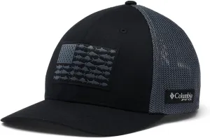 Columbia Unisex Adult PFG Fish Flag Mesh Ball Cap