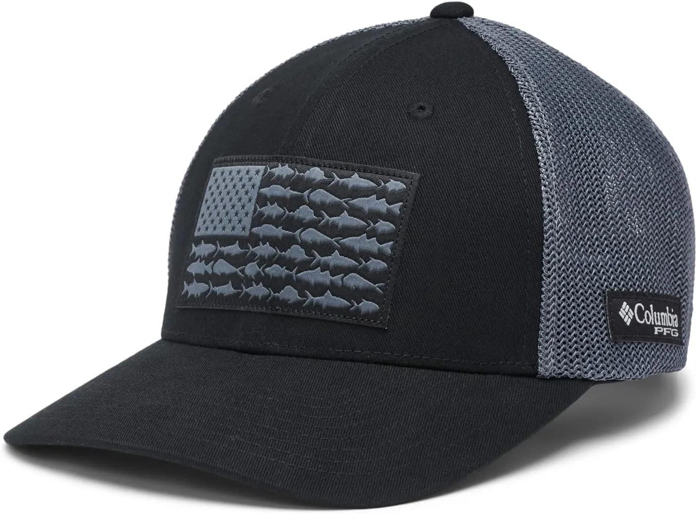 Columbia Unisex Adult PFG Fish Flag Mesh Ball Cap