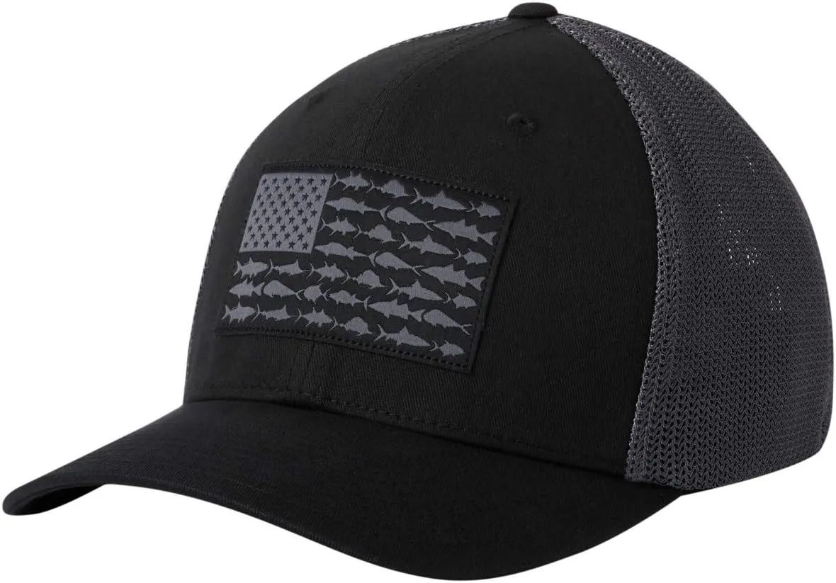 Columbia Unisex Adult PFG Fish Flag Mesh Ball Cap