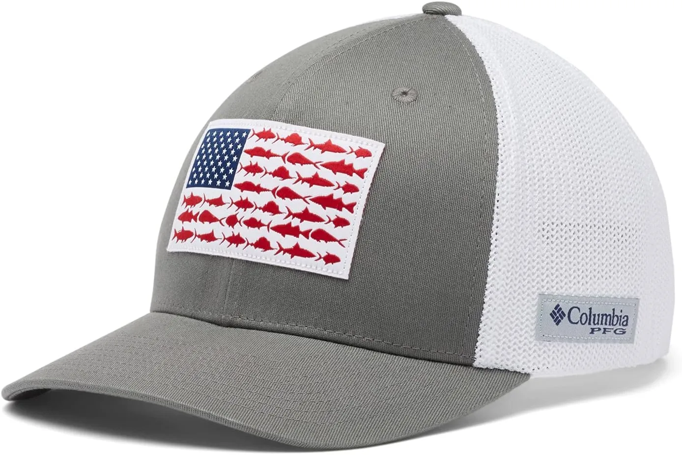 Columbia Unisex Adult PFG Fish Flag Mesh Ball Cap