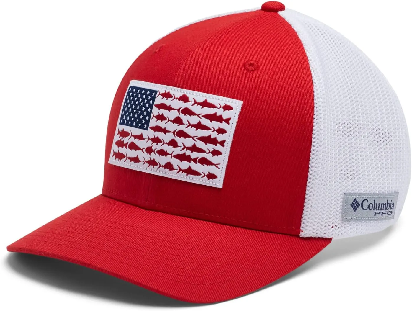 Columbia Unisex Adult PFG Fish Flag Mesh Ball Cap
