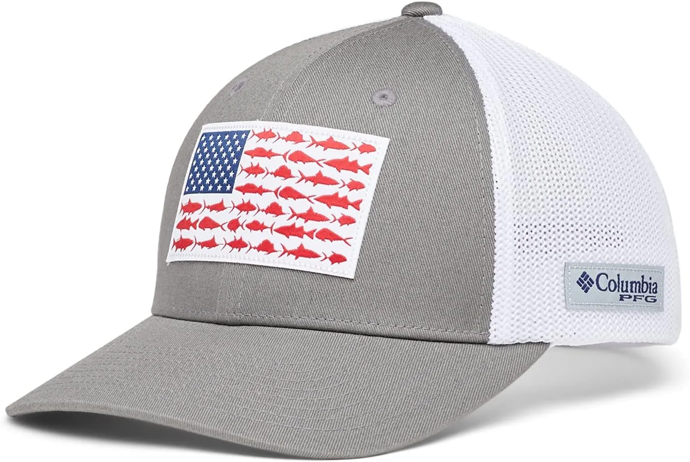 Columbia Unisex Adult PFG Fish Flag Mesh Ball Cap