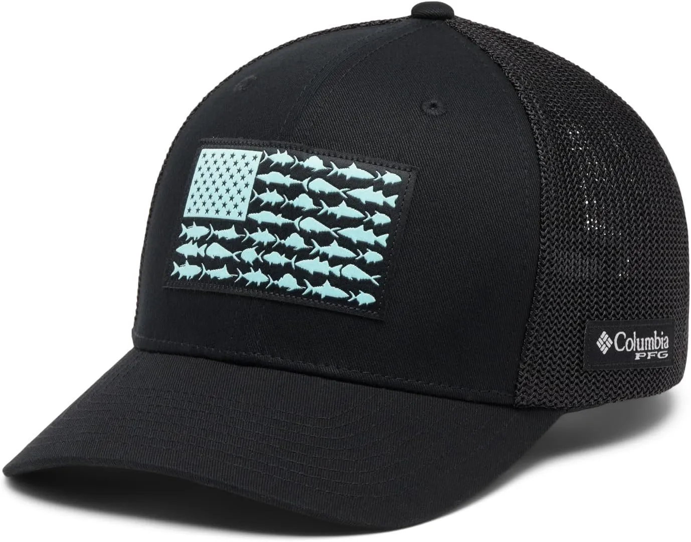 Columbia Unisex Adult PFG Fish Flag Mesh Ball Cap