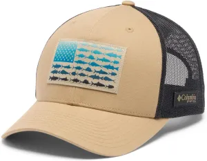 Columbia Unisex-Adult Pfg Fish Flag Mesh Snap Back