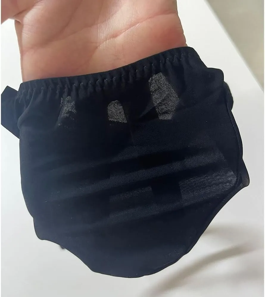 COMLIFE Men's Sexy Big Pouch Briefs Playful Semi-transparent Ice Silk Underwear
